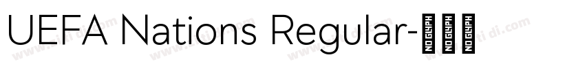 UEFA Nations Regular字体转换